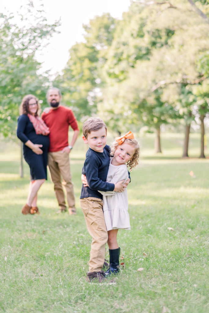 fall family photography at Troy City Park