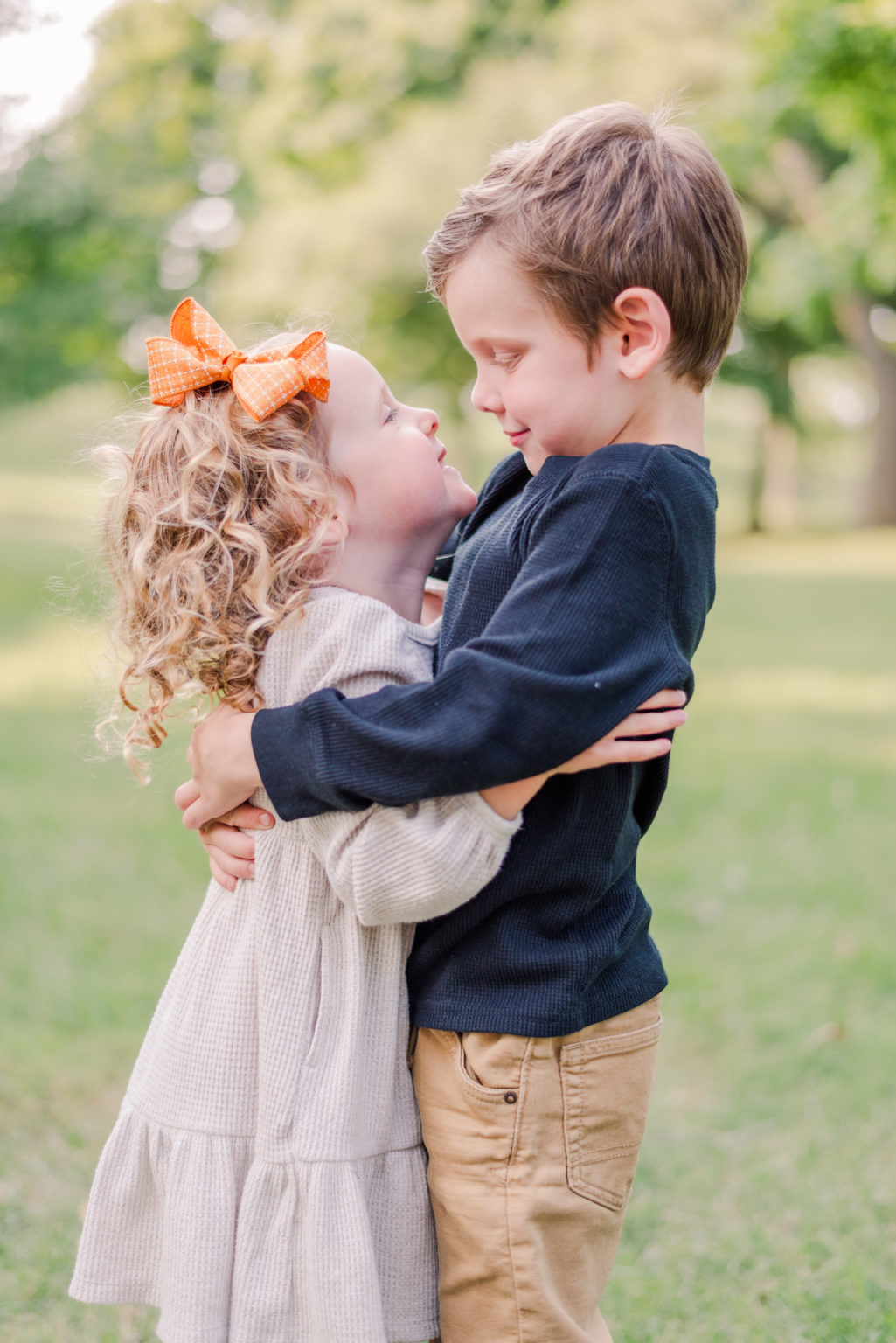 fall family session at Troy City park