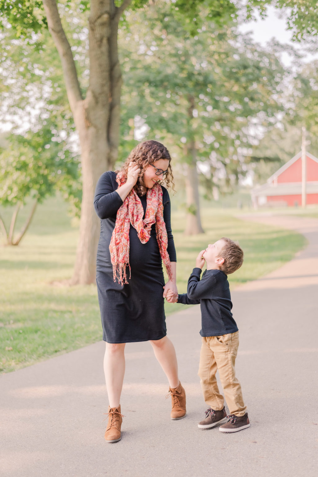 fall family session at Troy City Park
