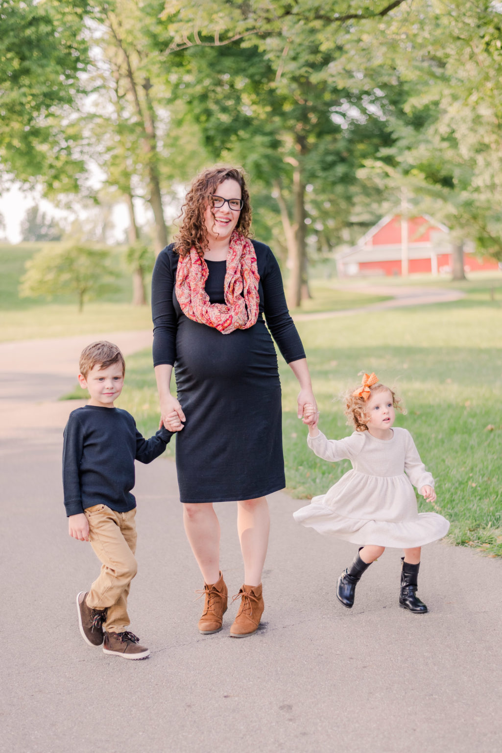 fall family session at Troy City Park