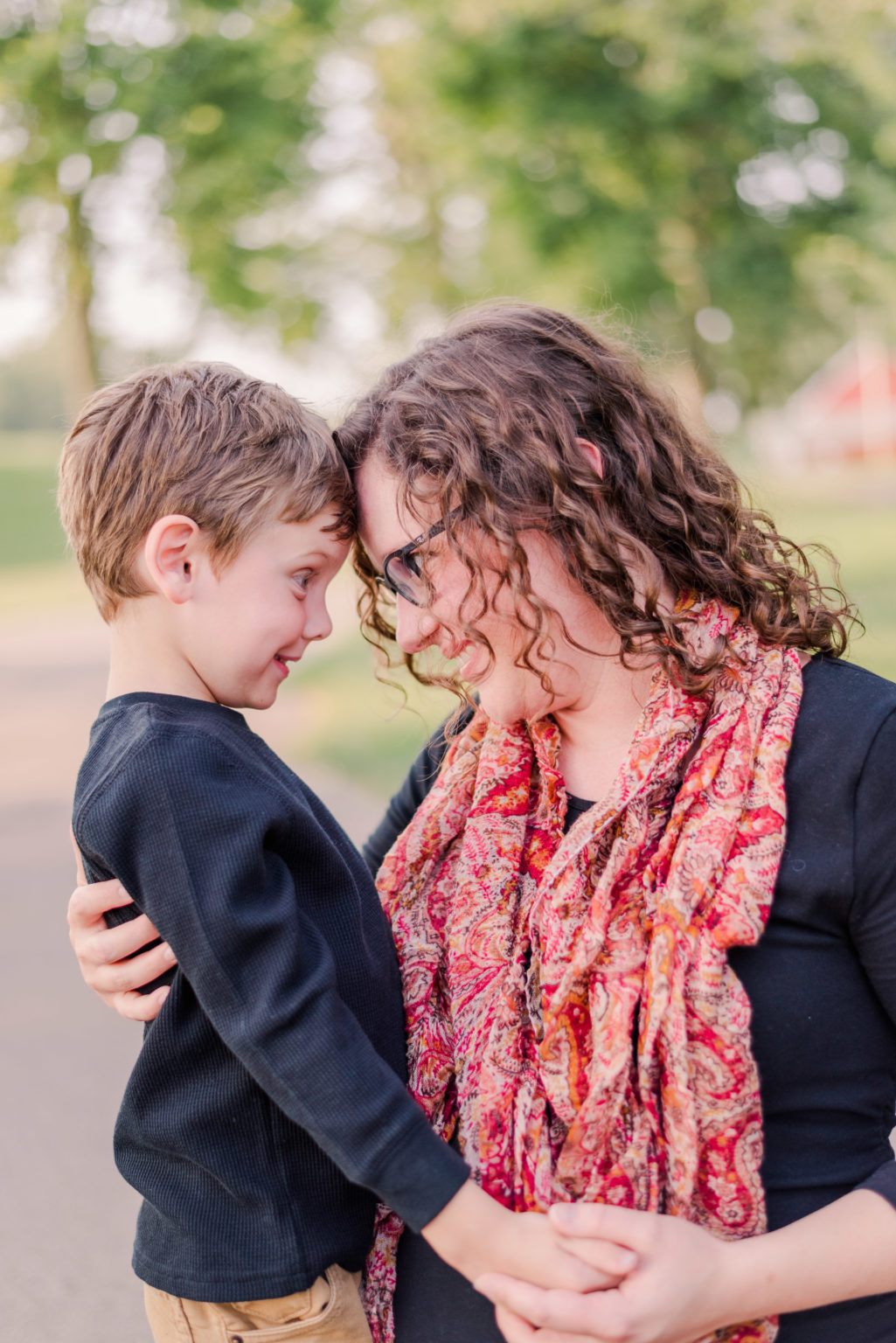 fall family session at Troy City Park