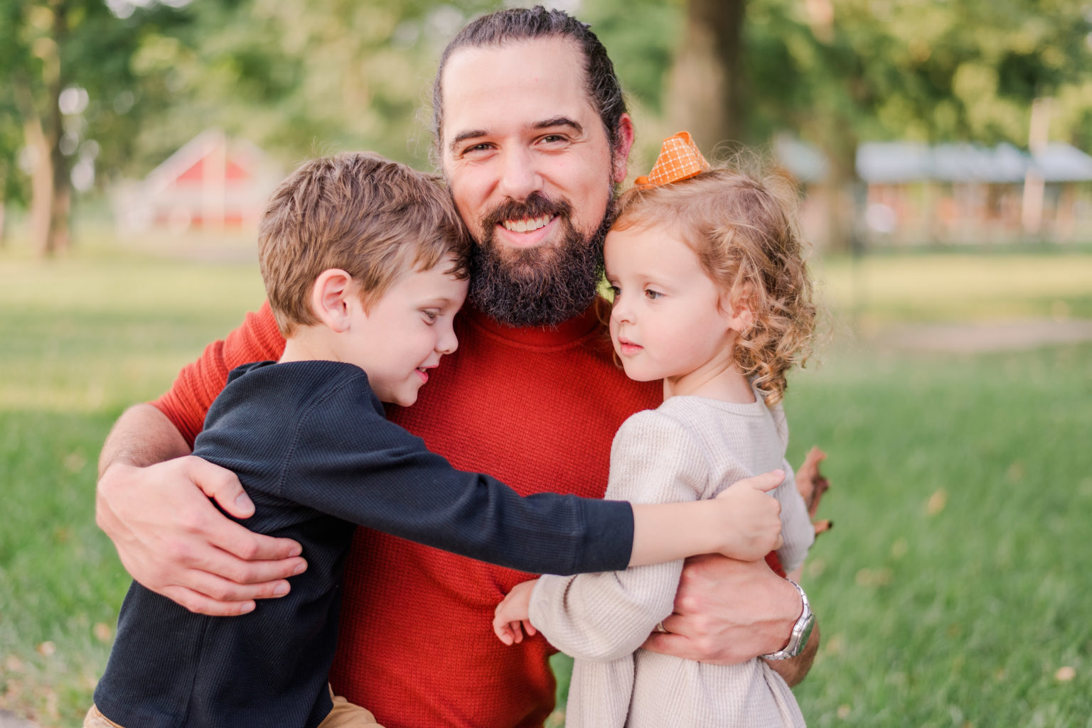 fall family session at Troy City Park