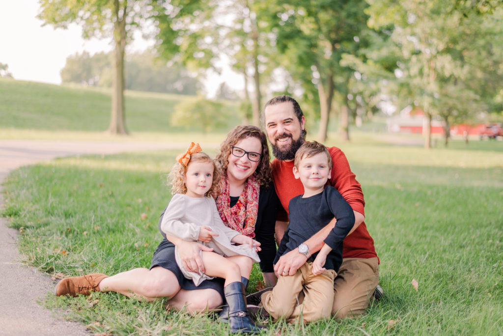 fall family session at Troy City Park