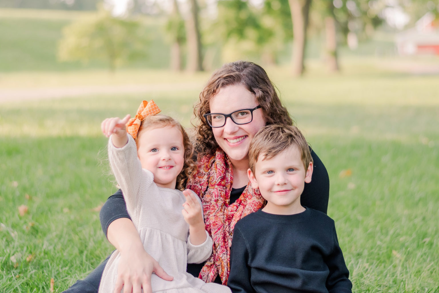 fall family session at Troy City Park