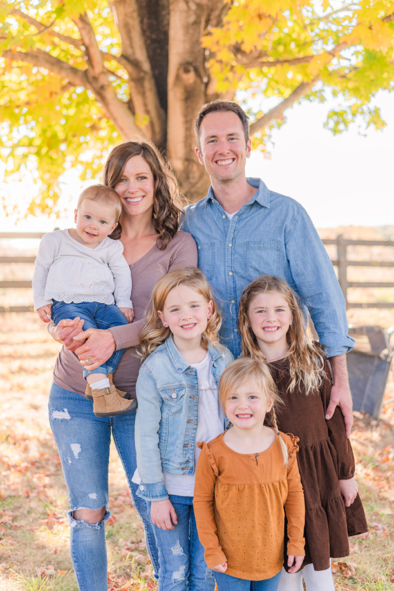 fall family farm photography