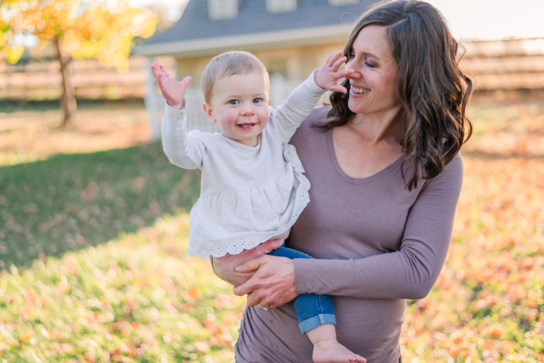fall family farm photography