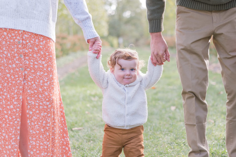 Dayton fall family photo session Cox arboretum