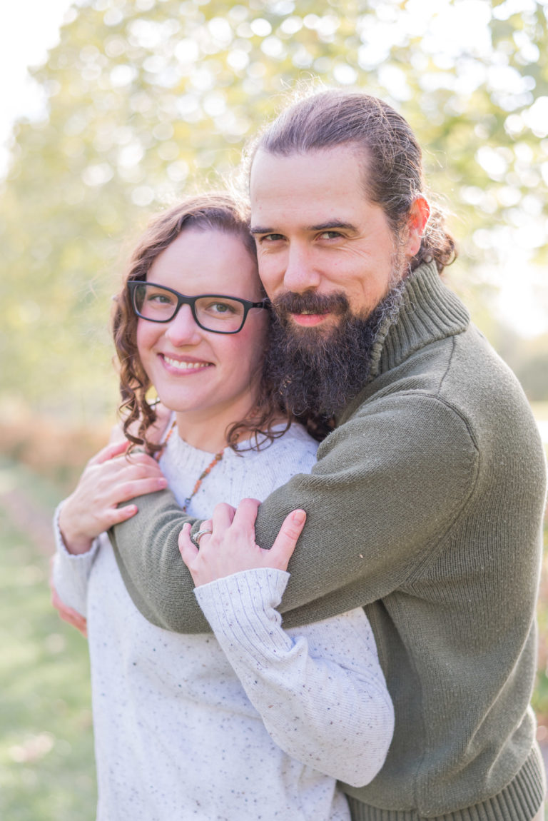Dayton fall family photo session Cox arboretum