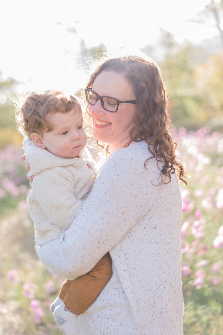 Dayton fall family photo session Cox arboretum