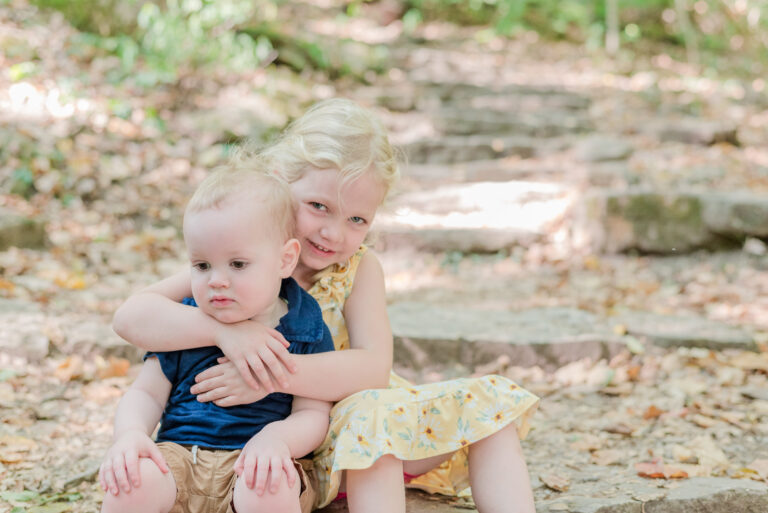 fall family photography at john bryan state park